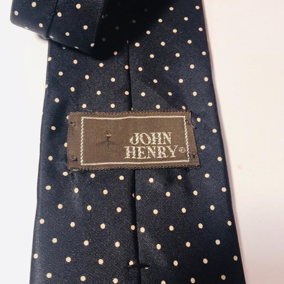 John Henry 100% Silk Men’s Neck Tie - Picture 2 of 2